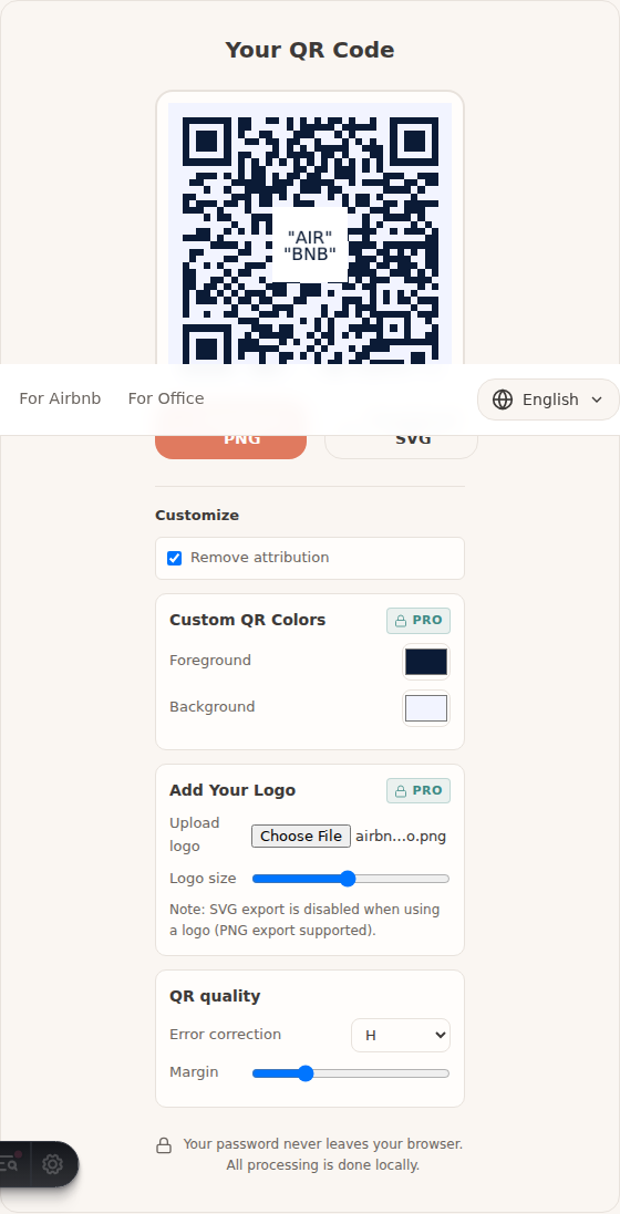 Airbnb (clean minimal) pro sample